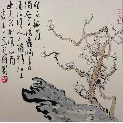 Painting Stay Elegent by Sanqian | Painting Figurative Landscapes