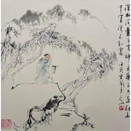 Painting Ancient times by Sanqian | Painting Naive art Landscapes