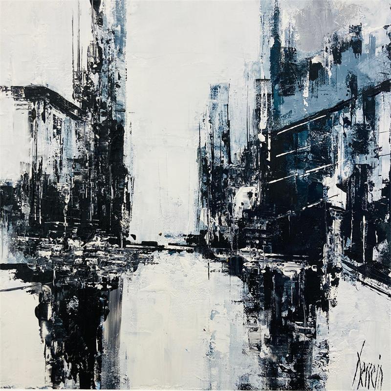 Peinture perspective par Dessein Pierre | Tableau Abstrait Huile