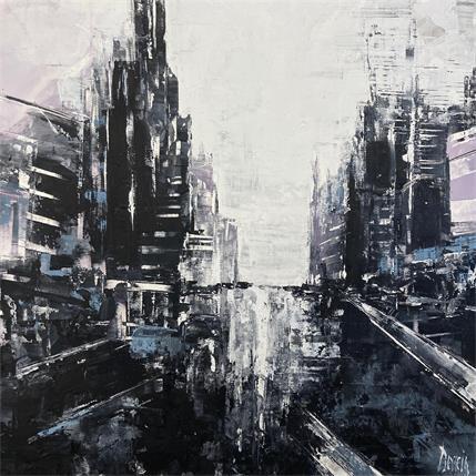 Peinture Ny in black par Dessein Pierre | Tableau Abstrait Huile