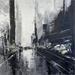 Peinture Perspective sur NY  par Dessein Pierre | Tableau Abstrait Huile