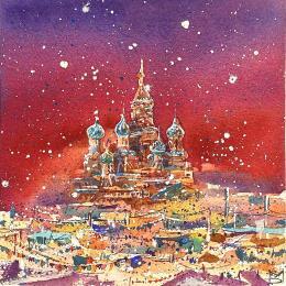 Peinture Saint Petersbourg par Volynskih Mariya  | Tableau Figuratif Aquarelle Architecture, Paysages, Urbain