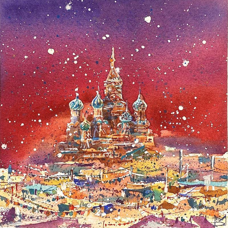 Gemälde Saint Petersbourg von Volynskih Mariya  | Gemälde Figurativ Landschaften Urban Architektur Aquarell