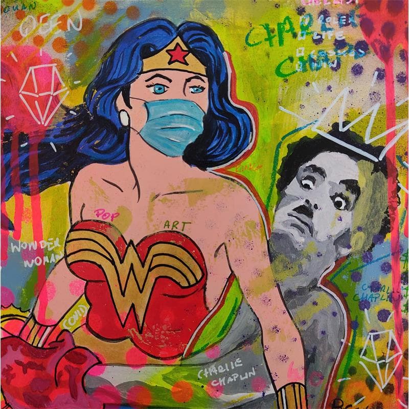 Painting ST by Przemo | Painting Pop-art Pop icons Acrylic