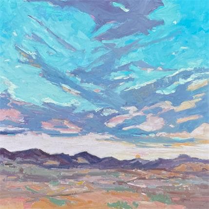 Painting Sunburst by Carrillo Cindy | Painting Figurative Oil Landscapes