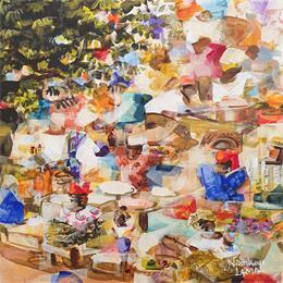 Painting Marché Africain by Lama Niankoye | Painting