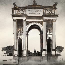 Peinture Simplon par Rey Julien | Tableau Figuratif Acrylique, carton Urbain