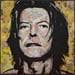 Peinture David Bowie par G.C.Popartist | Tableau Pop-art Icones Pop Graffiti Acrylique Collage