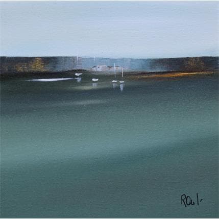 Painting Ambiance marine 37 by Roussel Marie-Ange et Fanny | Painting Figurative Oil Landscapes, Marine, Pop icons