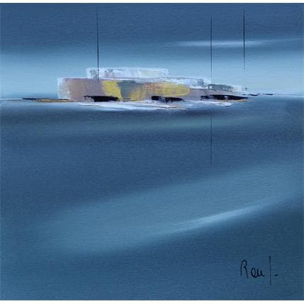 Painting Symphonie marine 37 by Roussel Marie-Ange et Fanny | Painting Figurative Oil Landscapes, Marine