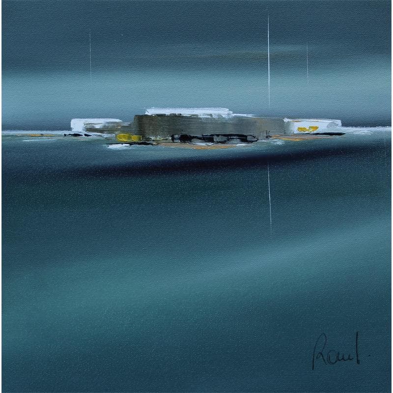 Painting Impression marine 37 by Roussel Marie-Ange et Fanny | Painting Figurative Landscapes Marine Oil