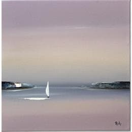 Painting Douceur marine 37 by Roussel Marie-Ange et Fanny | Painting Figurative Oil Landscapes, Marine