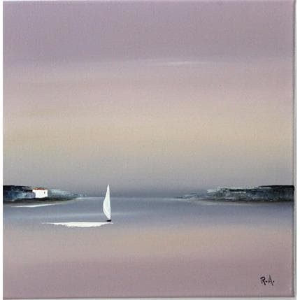 Painting Douceur marine 37 by Roussel Marie-Ange et Fanny | Painting Figurative Oil Landscapes, Marine