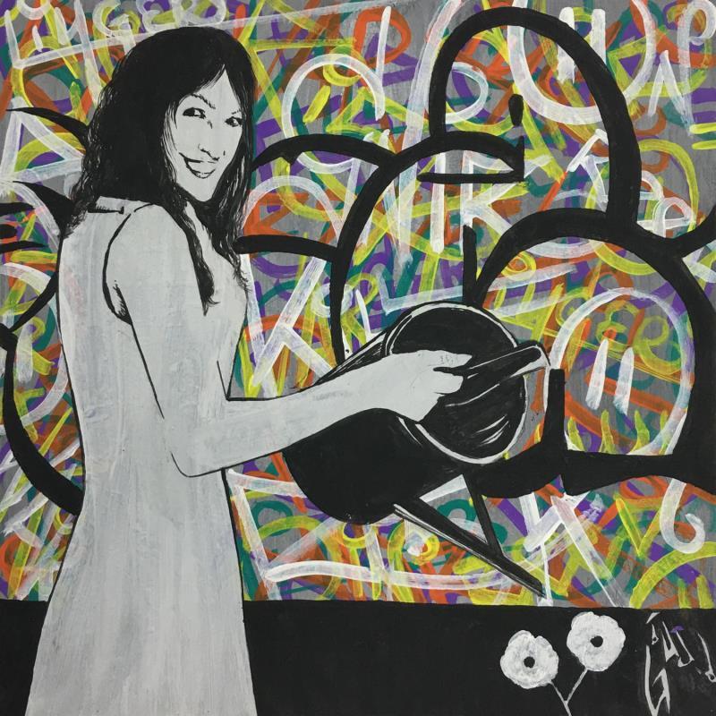 Peinture yellow light par Di Vicino Gaudio Alessandro | Tableau Street Art Scènes de vie Graffiti Acrylique