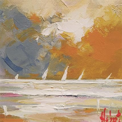 Peinture EN JAUNE par Hébert Franck | Tableau Figuratif Huile Marine