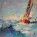 Painting DE FACE by Hébert Franck | Painting Figurative Marine Oil
