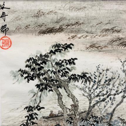 Peinture Rafting on river par Amblard Rui | Tableau Figuratif Aquarelle Paysages