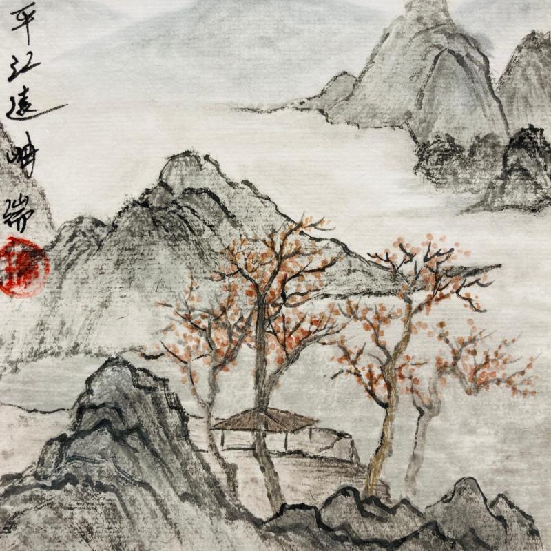 Painting Empty pavilion by Amblard Rui | Painting Figurative Landscapes Watercolor