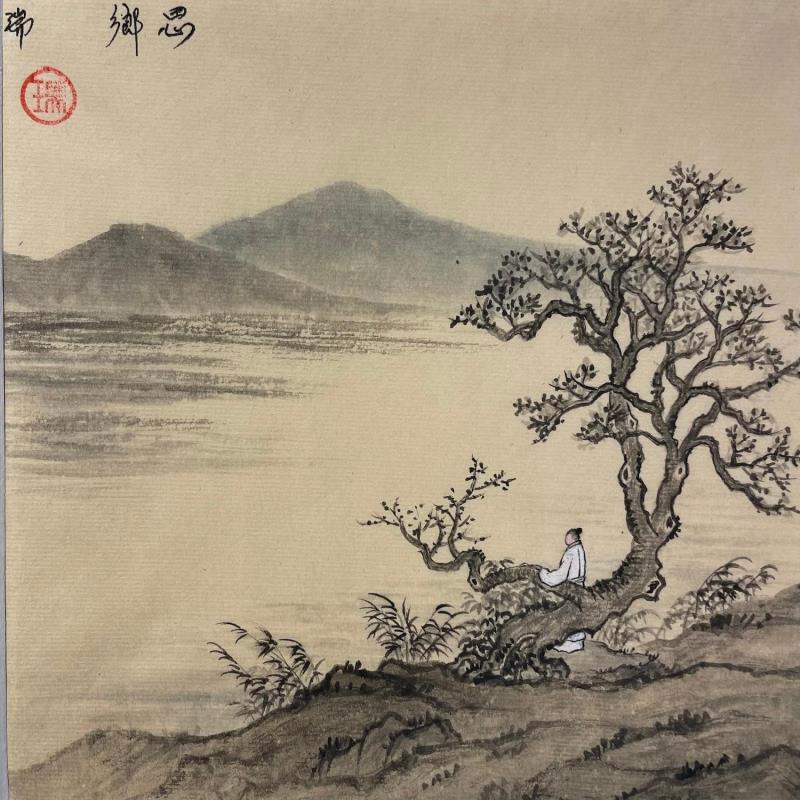 Gemälde Homesickness von Amblard Rui | Gemälde Aquarell