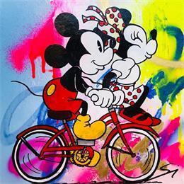 Painting ride with me by Mestres Sergi | Painting Pop-art Acrylic, Cardboard, Graffiti Pop icons