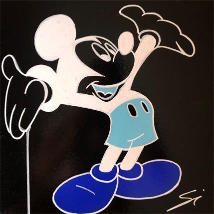 Gemälde mickey in xray von Mestres Sergi | Gemälde Pop-Art Acryl, Graffiti, Pappe Pop-Ikonen