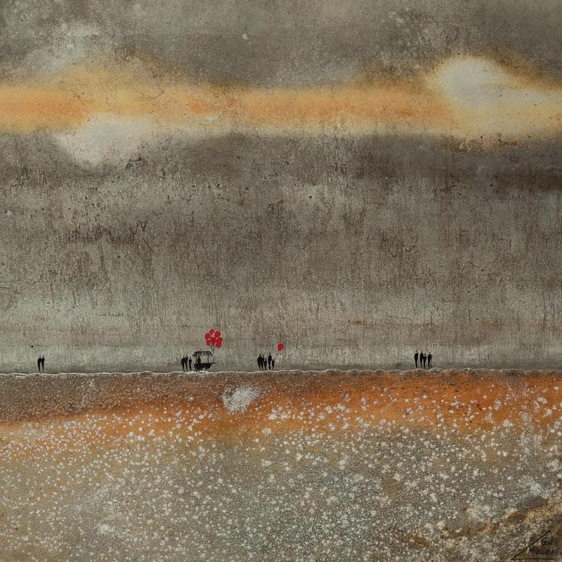 Peinture PRUNE par Manconi Gil | Tableau Figuratif Minimaliste Métal