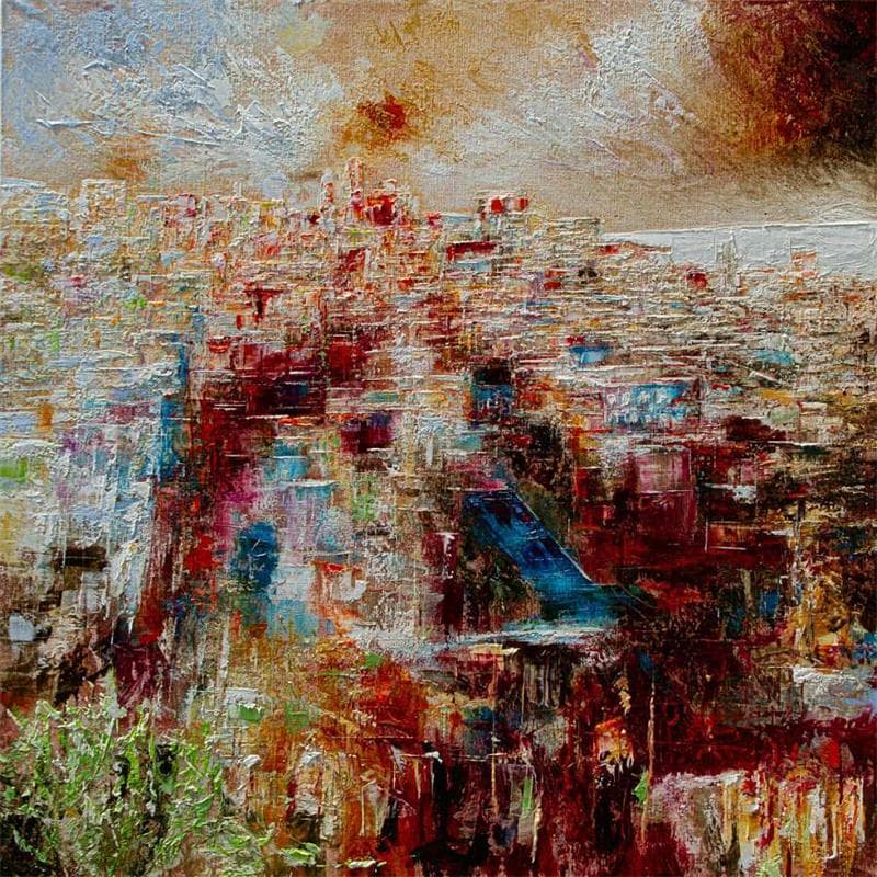 Painting Havana Cuba Front de mer by Reymond Pierre | Painting Abstract Urban Oil