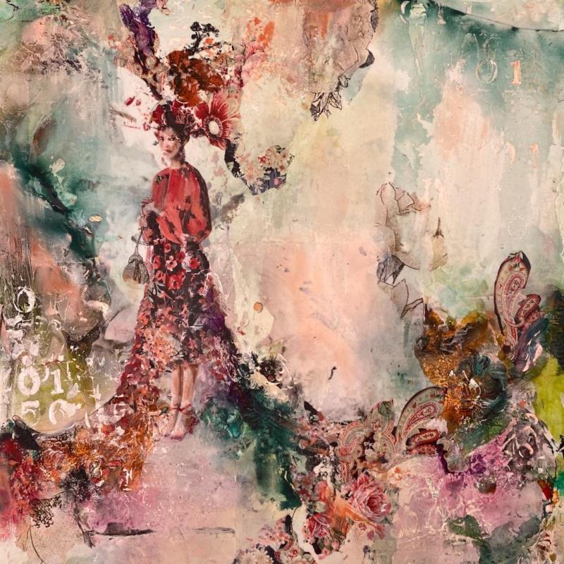 Painting The Passionfruit by Bergeron Marie-Josée | Painting Figurative Life style Oil Acrylic Gluing