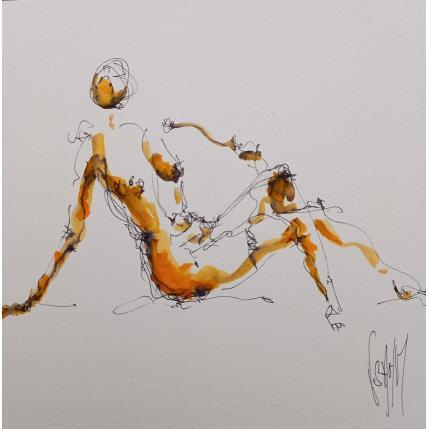 Painting LEA by Sahuc François | Painting Figurative Acrylic Nude, Pop icons