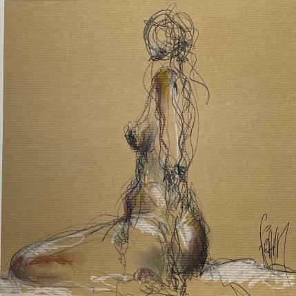 Painting EVA by Sahuc François | Painting Figurative Acrylic Nude