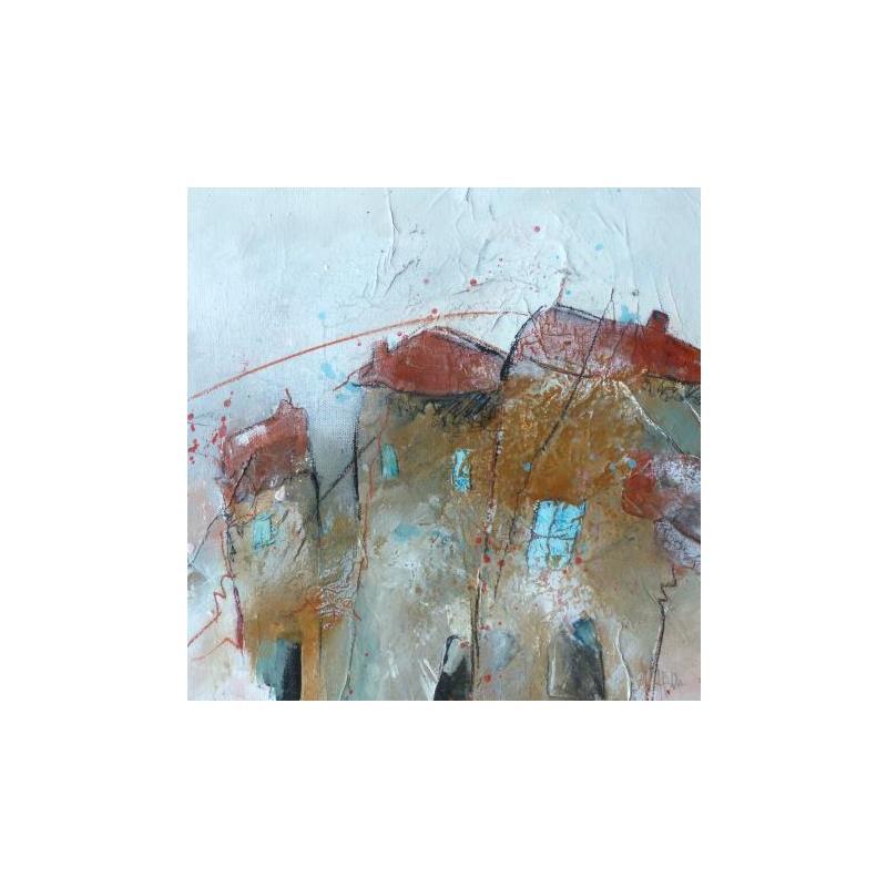 Peinture PETIT CHEZ MOI 1 par Han | Tableau Art Singulier Paysages