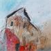 Peinture PETIT CHEZ MOI 2 par Han | Tableau Art Singulier Paysages