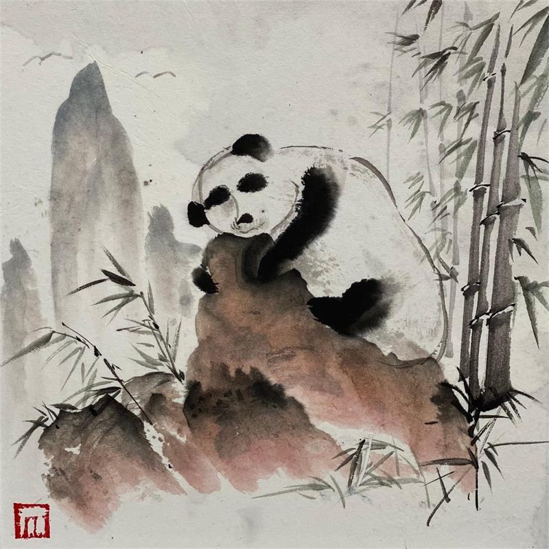 Peinture Sans titre par De Giorgi Mauro | Tableau Figuratif Paysages Animaux