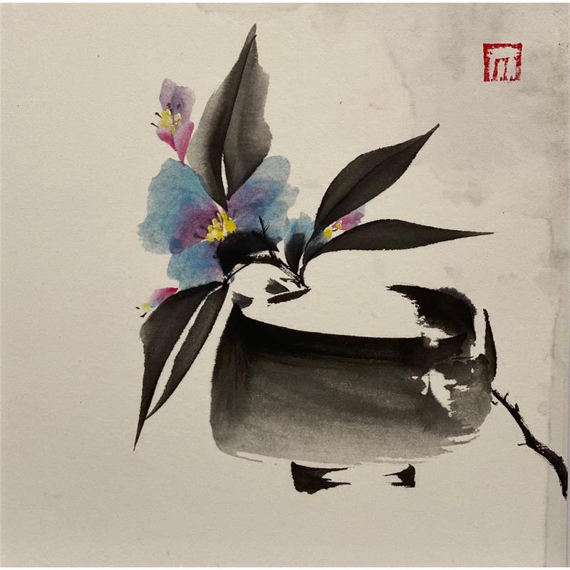 Painting Sans titre  by De Giorgi Mauro | Painting Naive art Life style Still-life Minimalist