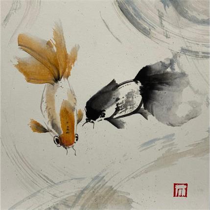 Pintura Sans titre  por De Giorgi Mauro | Pintura Arte naïf Animales, Blanco y negro, Iconos pop, Life style