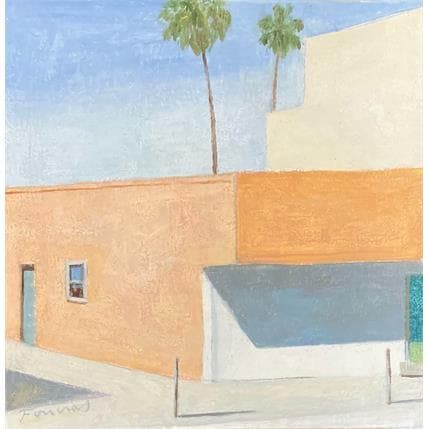 Painting La cité des Anges by Foucras François | Painting Figurative Acrylic Landscapes, Urban