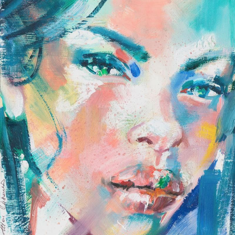 Pintura Elle por Abbondanzia Monica | Pintura Figurativo Retrato Acrílico