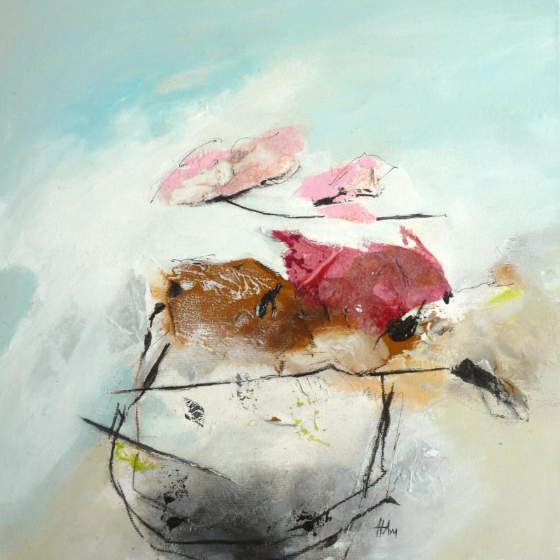 Pintura DANS LA ROSEE DE L'AUBE por Han | Pintura Abstracto Paisajes