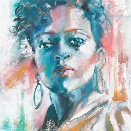 Painting Ribelle by Abbondanzia Monica | Painting Figurative Acrylic Portrait