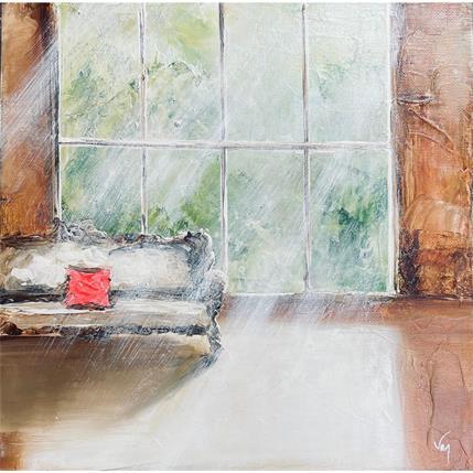 Peinture This is not an apple par Vinnie | Tableau Figuratif Huile Scènes de vie