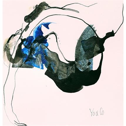 Peinture Culbute par YO&CO | Tableau Abstrait Encre Nu