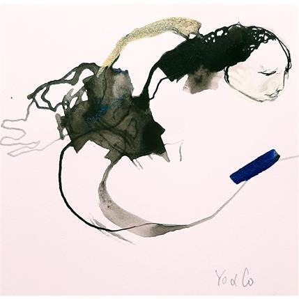 Peinture Frimousse par YO&CO | Tableau Abstrait Encre Nu