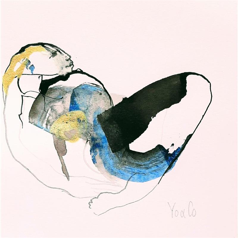 Gemälde Bercements -3 von YO&CO | Gemälde Abstrakt Akt Tinte