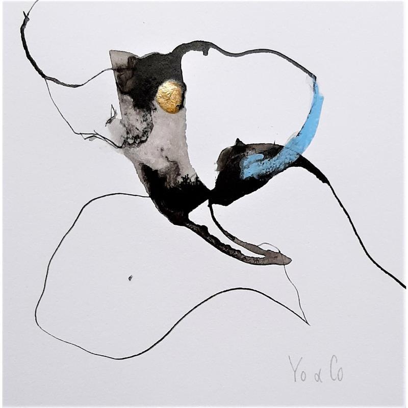 Gemälde Révérence -14 von YO&CO | Gemälde Abstrakt Akt Tinte