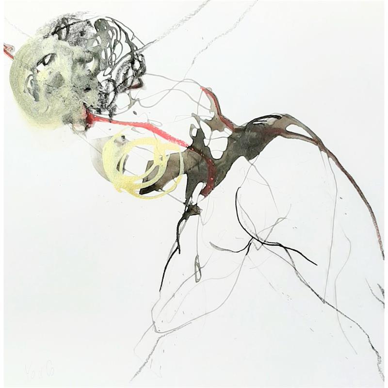 Gemälde Carnaval -7 von YO&CO | Gemälde Abstrakt Akt Tinte