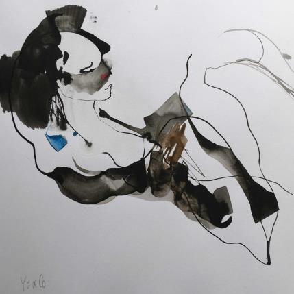 Peinture Oxygène -11 par YO&CO | Tableau Abstrait Encre Nu