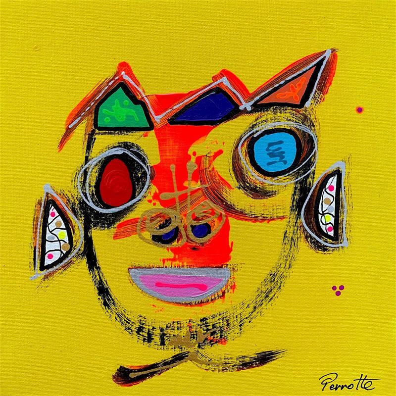 Peinture MELINA par Perrotte | Tableau Abstrait Carton Acrylique