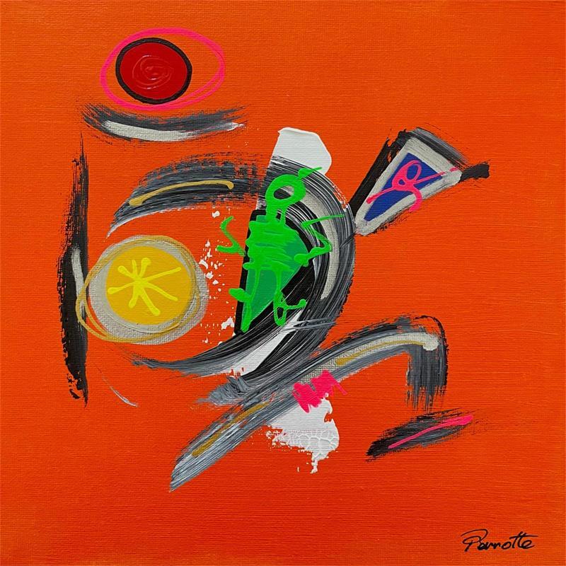 Peinture MOC par Perrotte | Tableau Abstrait Carton Acrylique