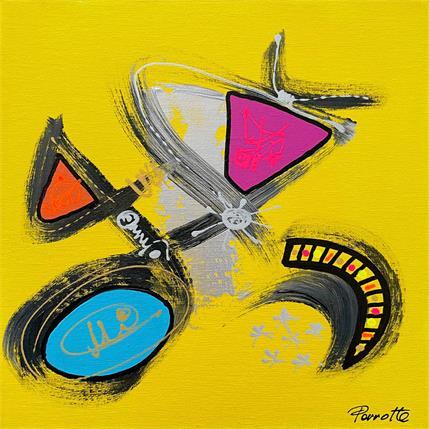 Painting ZOUKA by Perrotte | Painting Abstract Acrylic, Cardboard