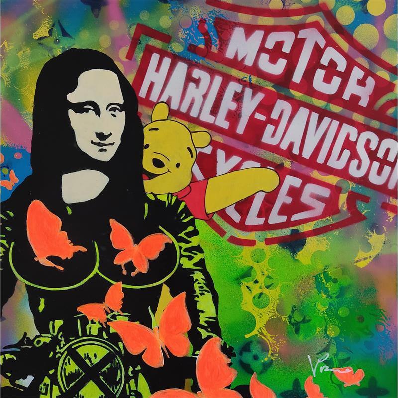 Painting Friends on a motorcycle by Przemo | Painting Pop-art Portrait Pop icons Acrylic